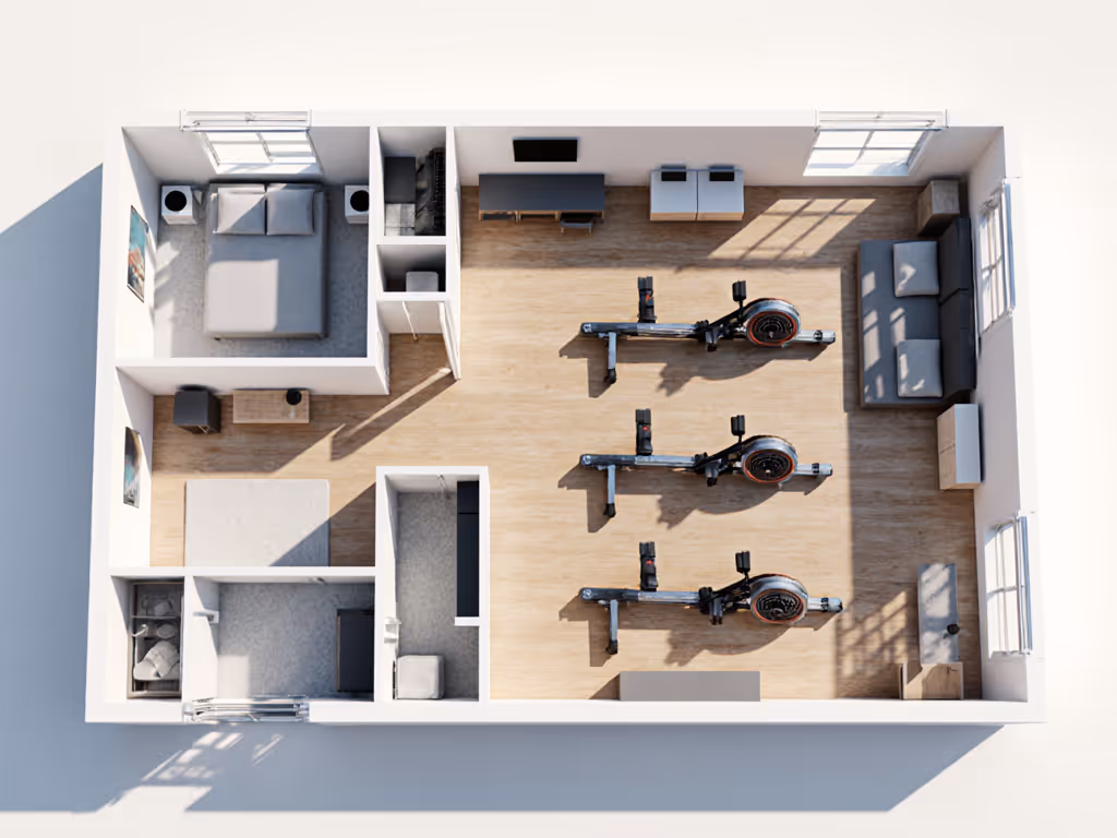 comparison_of_rower_storage_dimensions_on_urban_apartment_floor_plan